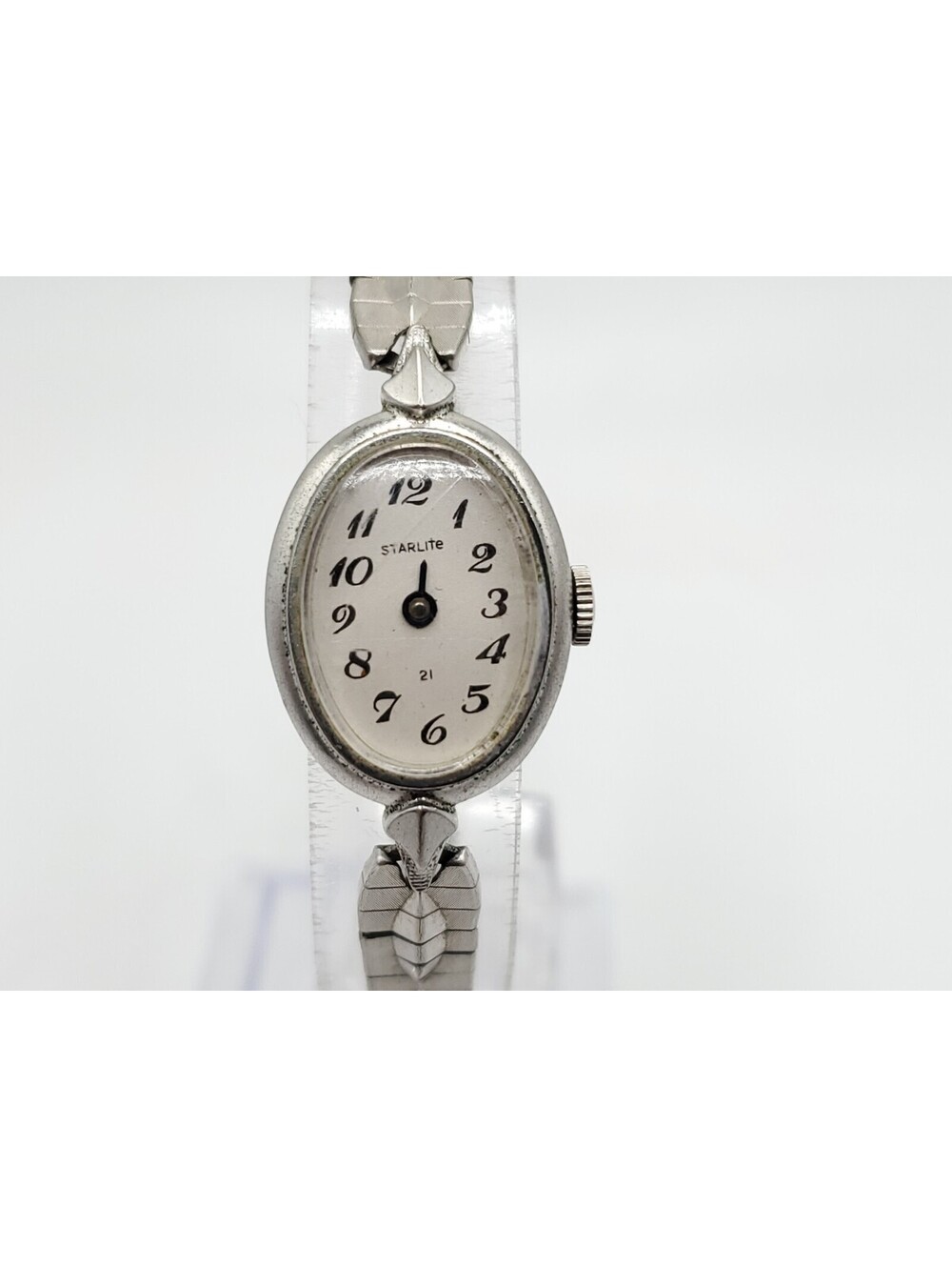 Vintage Elgin Starlite Mechanical 21J Womens Watch Running Please Read 15mm